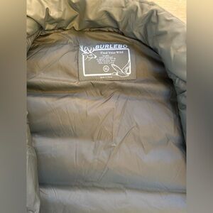 Mens Burlebo SZ XL Puffer Vest. Dark Green.